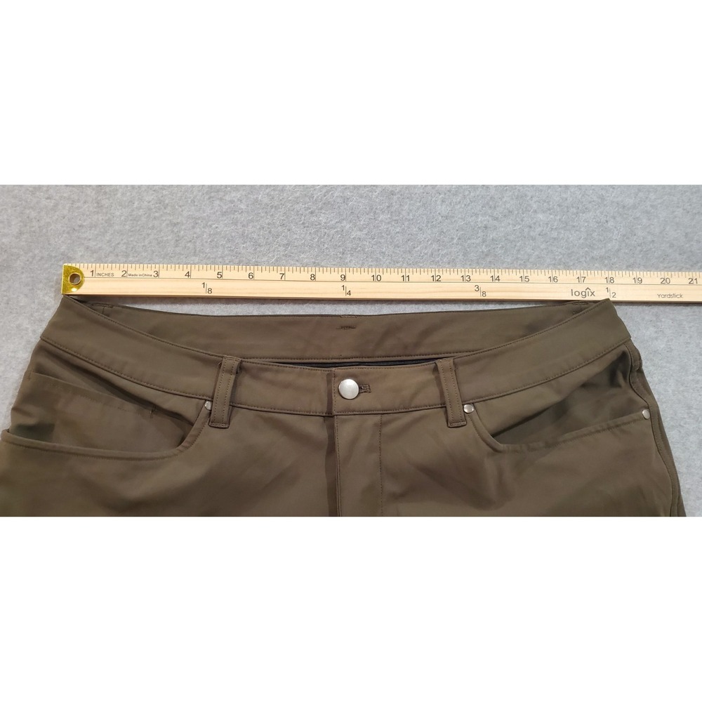 Lululemon Men's Classic‎ Fit Warpstreme Stretch Chino Pants Green - Picture 3 of 7